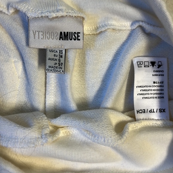 Amuse Society Sweater and Drawstring Jogger Set Cream Small - Picture 4 of 7